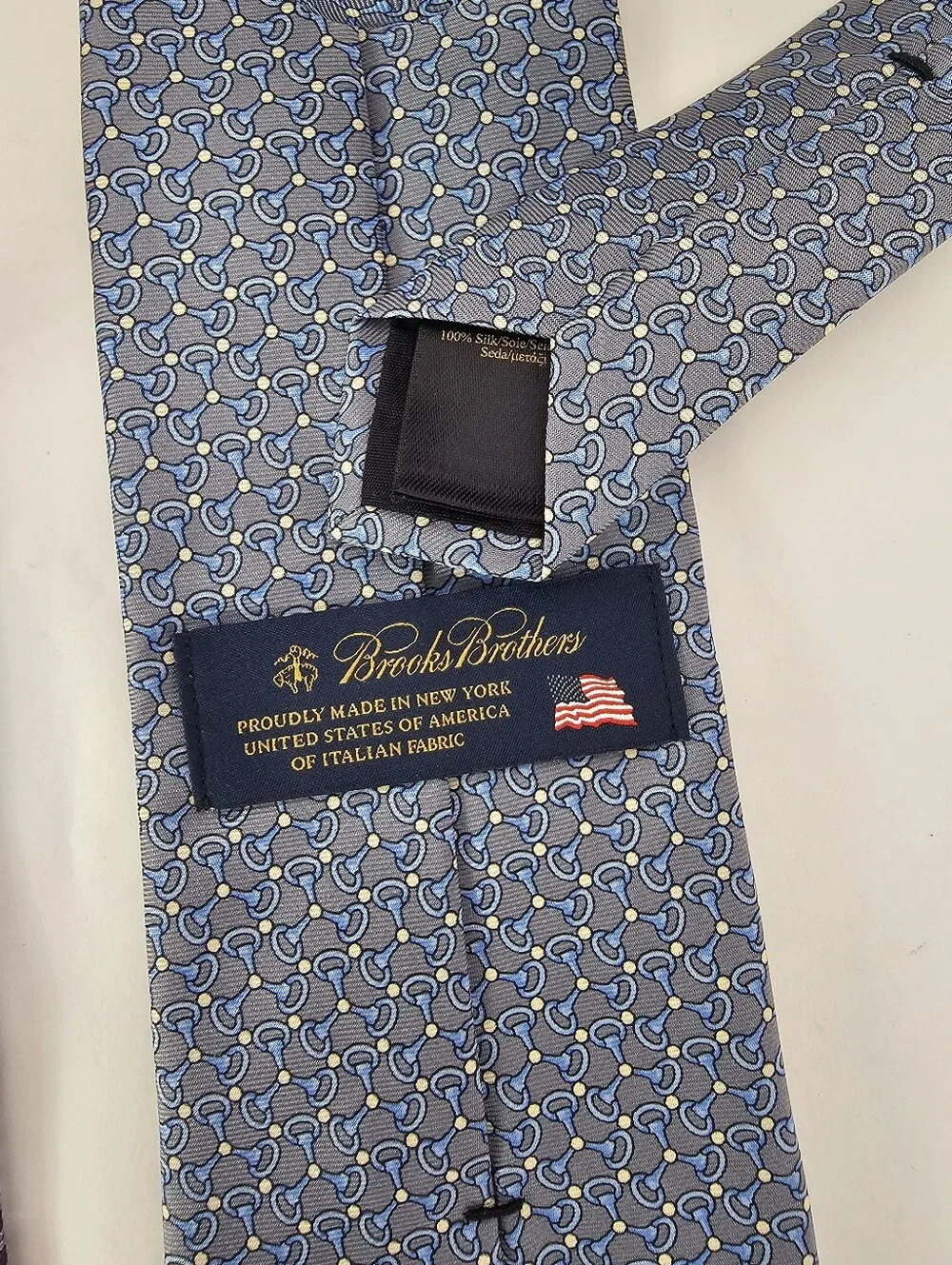3 Brooks Brothers 100% Silk Tie Green Geometric Purple Stripe Blue Medallion